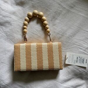 Mini Hardshell Straw Clutch Pouch